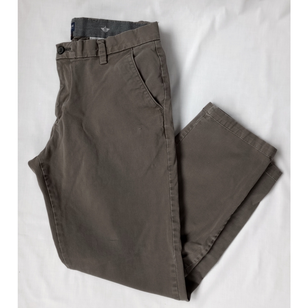 Dockers▪️34x32 Straight Fit Grey Khaki Pants - Picture 1 of 9